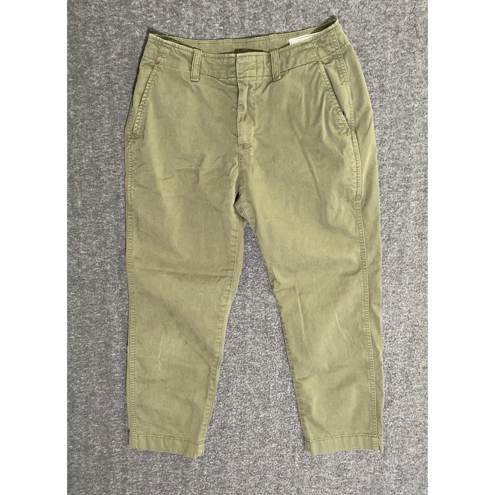 Gap Pants Womens Downtown Khakis Olive Green Pants Size 2P